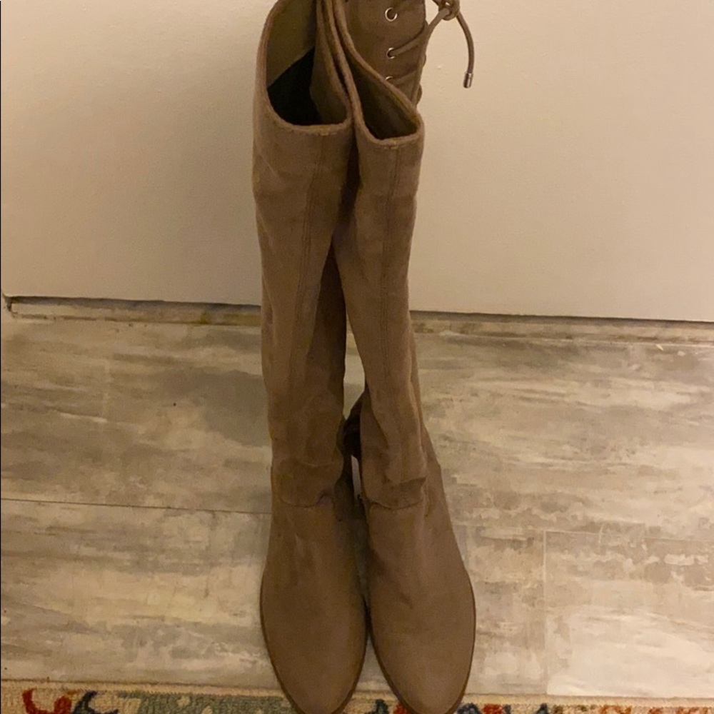 Tan Knee High Boots
